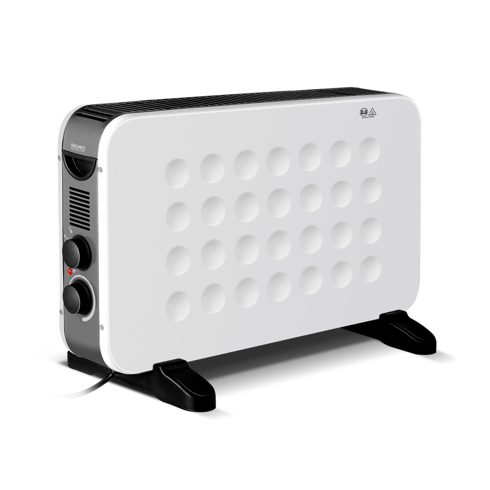 BRUNO θερμοπομπός BRN-0206, 2000W, με θερμοστάτη & ανεμιστήρα, λευκός