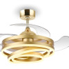 BRUNO ανεμιστήρας οροφής με LED φως BRN-0225, AC 122W, 42", Φ107x58εκ., χρυσός