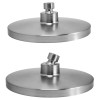 BRUNO κεφαλή ντους BRN-0267, πλαστική, στρογγυλή, Φ 20cm, ασημί