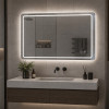 BRUNO καθρέφτης μπάνιου LED BRN-0285, οριζόντιος & κάθετος, 24W, 60x80cm, IP67
