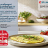BRUNO ομελετιέρα BRN-0317, 1000W, στρόγγυλη 19cm, βαθιά, inox-μαύρη