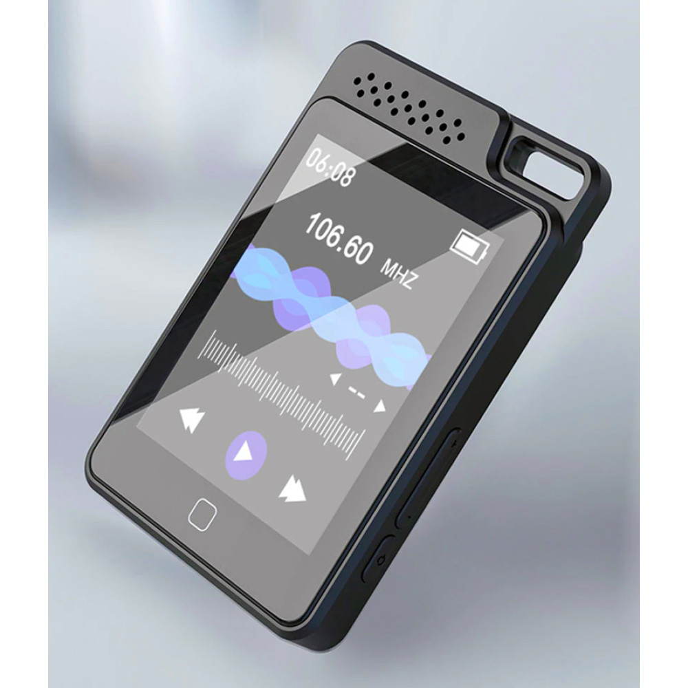 RUIZU MP3 player C1 με οθόνη αφής 2.4", 32GB, Bluetooth, ελληνικό μενού, μαύρο