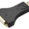 POWERTECH αντάπτορας DisplayPort σε DVI CAB-DP062, passive 1080p, μαύρος