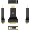 POWERTECH αντάπτορας DisplayPort σε DVI CAB-DP063, Passive, 4K, μαύρος
