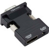 POWERTECH αντάπτορας HDMI σε VGA CAB-H120 με 3.5mm, μαύρος