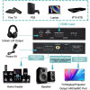 HDMI audio extractor CAB-H151, 7.1 Audio, 4K/60Hz, eARC, μαύρο