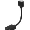 POWERTECH αντάπτορας HDMI CAB-H167, 4K/60Hz, 0.10m, μαύρος