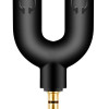 POWERTECH Splitter 3.5mm 4pin (M) σε 2x 3.5mm 4pin (F) CAB-J040, μαύρο