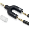 POWERTECH αντάπτορας 3.5mm σε 2x 3.5mm CAB-J043, μαύρο