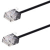 POWERTECH καλώδιο δικτύου CAB-N435, Cat 6A U/UTP, ultra slim, copper, 500MHz, 7.5m, μαύρο