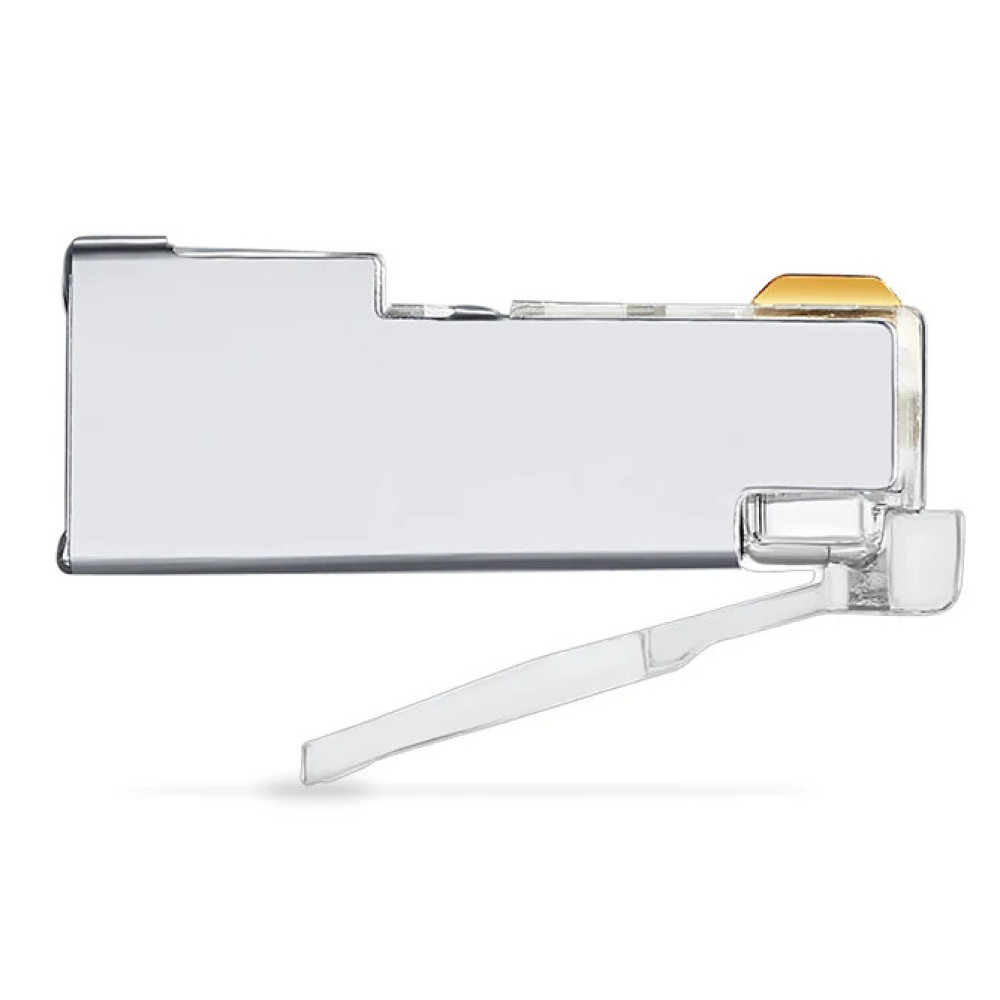 POWERTECH βύσμα RJ45 CAB-N448, ανοιχτού τύπου, Cat 6/6a FTP, μεταλλικό, ασημί, 50τμχ