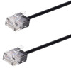 POWERTECH καλώδιο δικτύου CAB-N466, Cat 6A U/UTP, ultra slim, copper, 500MHz, 15m, μαύρο