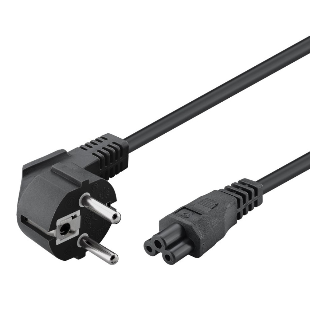 POWERTECH καλώδιο τροφοδοσίας CAB-P029, 3x 0.50mm, 1.5m, μαύρο, 10τμχ