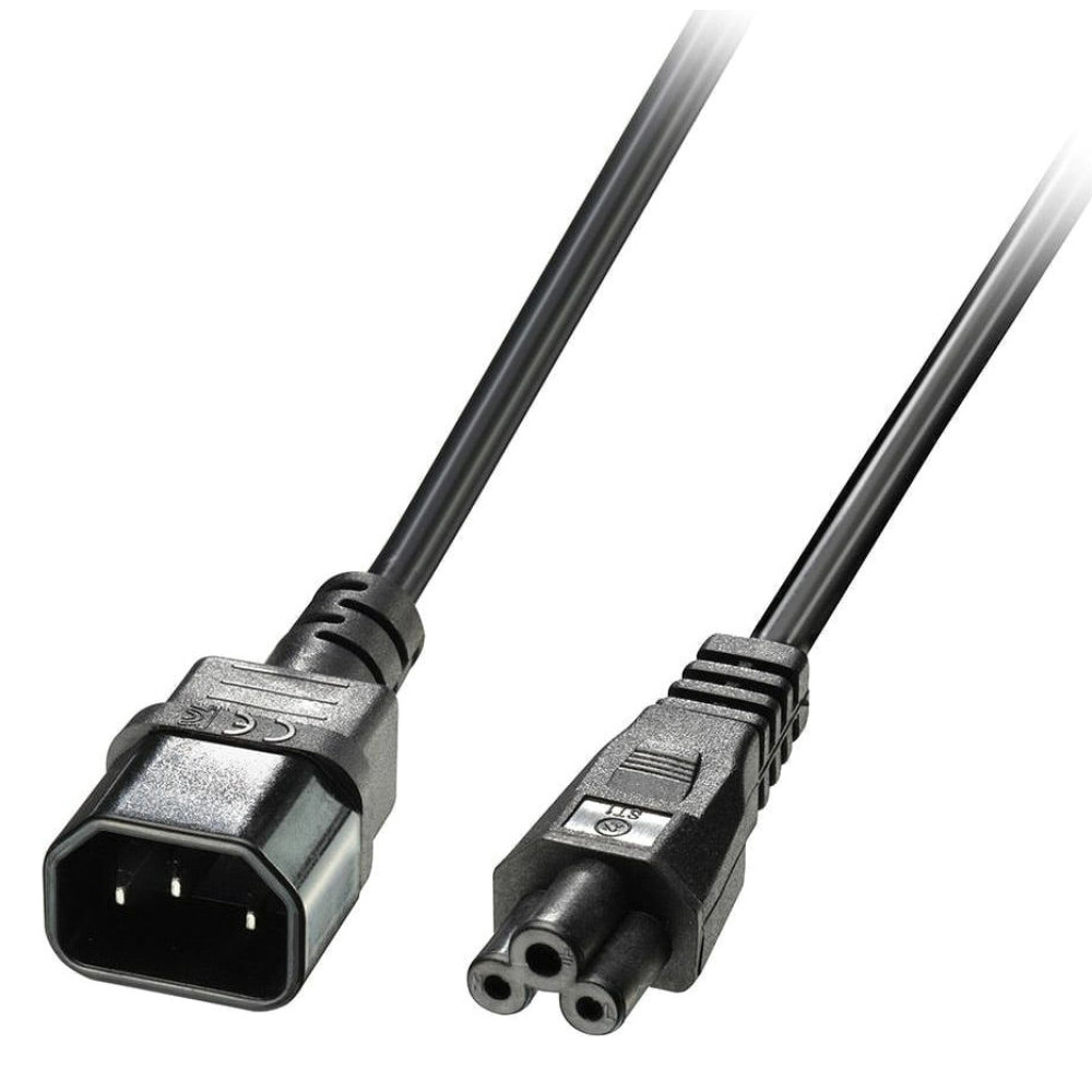 POWERTECH καλώδιο τροφοδοσίας CAB-P034, 0.75mm², copper, 1m, μαύρο
