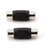 POWERTECH αντάπτορας RCA θηλυκό σε θηλυκό CAB-R021, μαύρος
