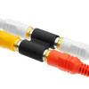 POWERTECH αντάπτορας 2x RCA θηλυκό σε θηλυκό CAB-R022, μαύρος