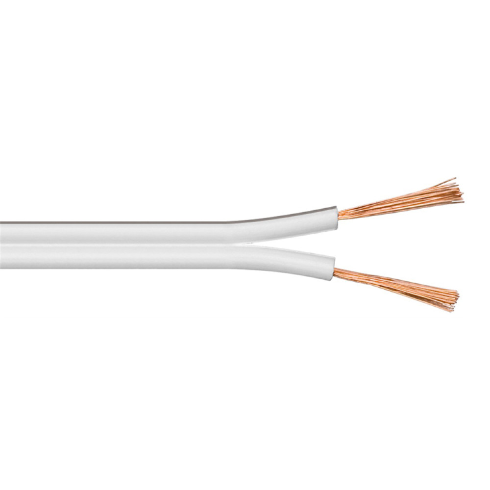 POWERTECH καλώδιο ήχου 2x 0.50mm² CAB-SP021, CCA, 10m, λευκό