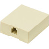 POWERTECH Πρίζα τηλεφώνου CAB-T027, RJ11 6p4c, μπεζ