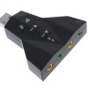 POWERTECH κάρτα ήχου USB CAB-U037, 7.1CH, έξοδος μικρόφωνου & ακουστικού