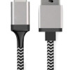 POWERTECH καλώδιο USB σε USB-C CAB-U130, 8mm tip, 25W, 1.5m, μαύρο-γκρι