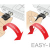 POWERTECH καλώδιο USB σε USB Micro CAB-U136, 90°, Easy USB, 0.5m, μαύρο