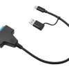 POWERTECH καλώδιο σύνδεσης HDD/SSD CAB-UC076, USB/USB-C σε SATA, 6Gbps