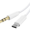 POWERTECH καλώδιο USB-C σε 3.5mm CAB-UC093, 1m, λευκό