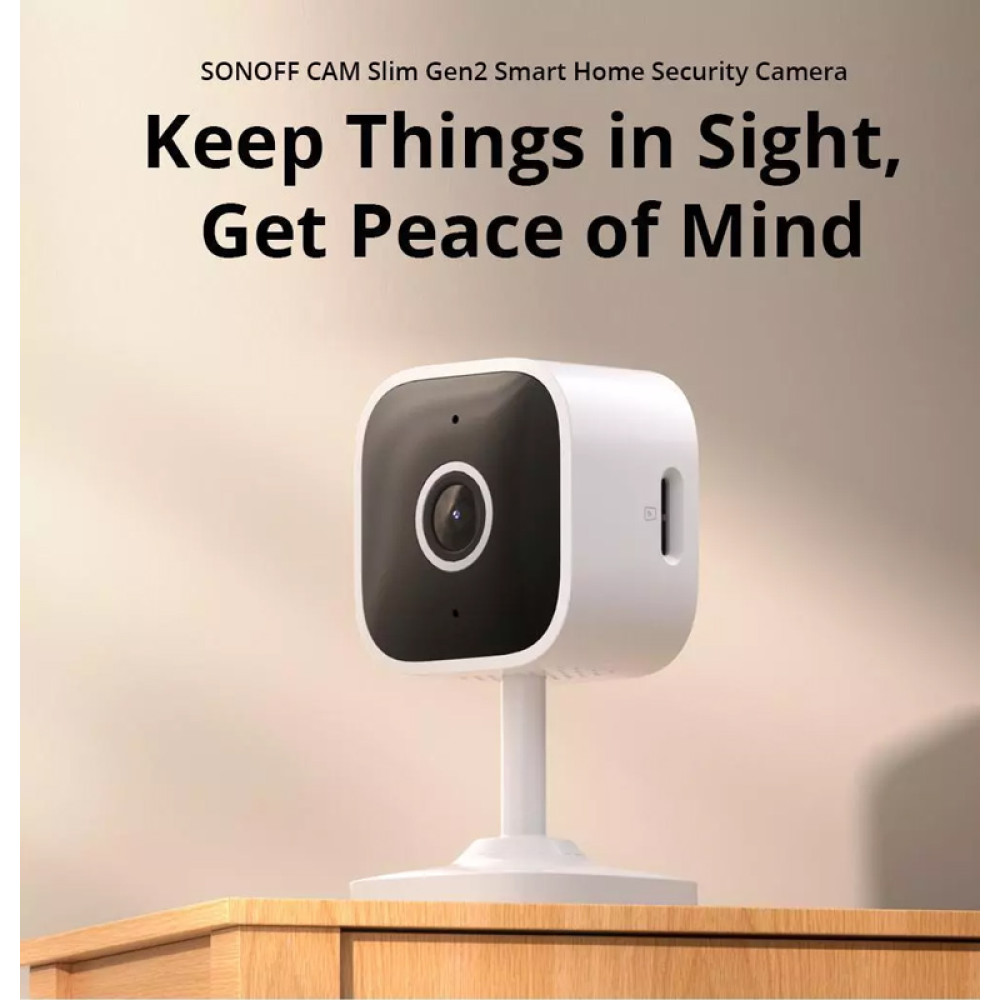 SONOFF smart κάμερα CAM-S2, 2MP, WiFi, SD