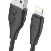 CELEBRAT καλώδιο Lightning σε USB CB-31, 3A, 480Mbps, 1m, μαύρο