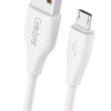 CELEBRAT καλώδιο micro USB σε USB CB-31, 3A, 480Mbps, 1m, λευκό