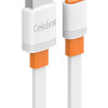 CELEBRAT καλώδιο USB-C σε USB CB-33C, flat, 3A, 1m, λευκό