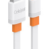 CELEBRAT καλώδιο micro USB σε USB CB-33M, flat, 2.1A, 1m, λευκό