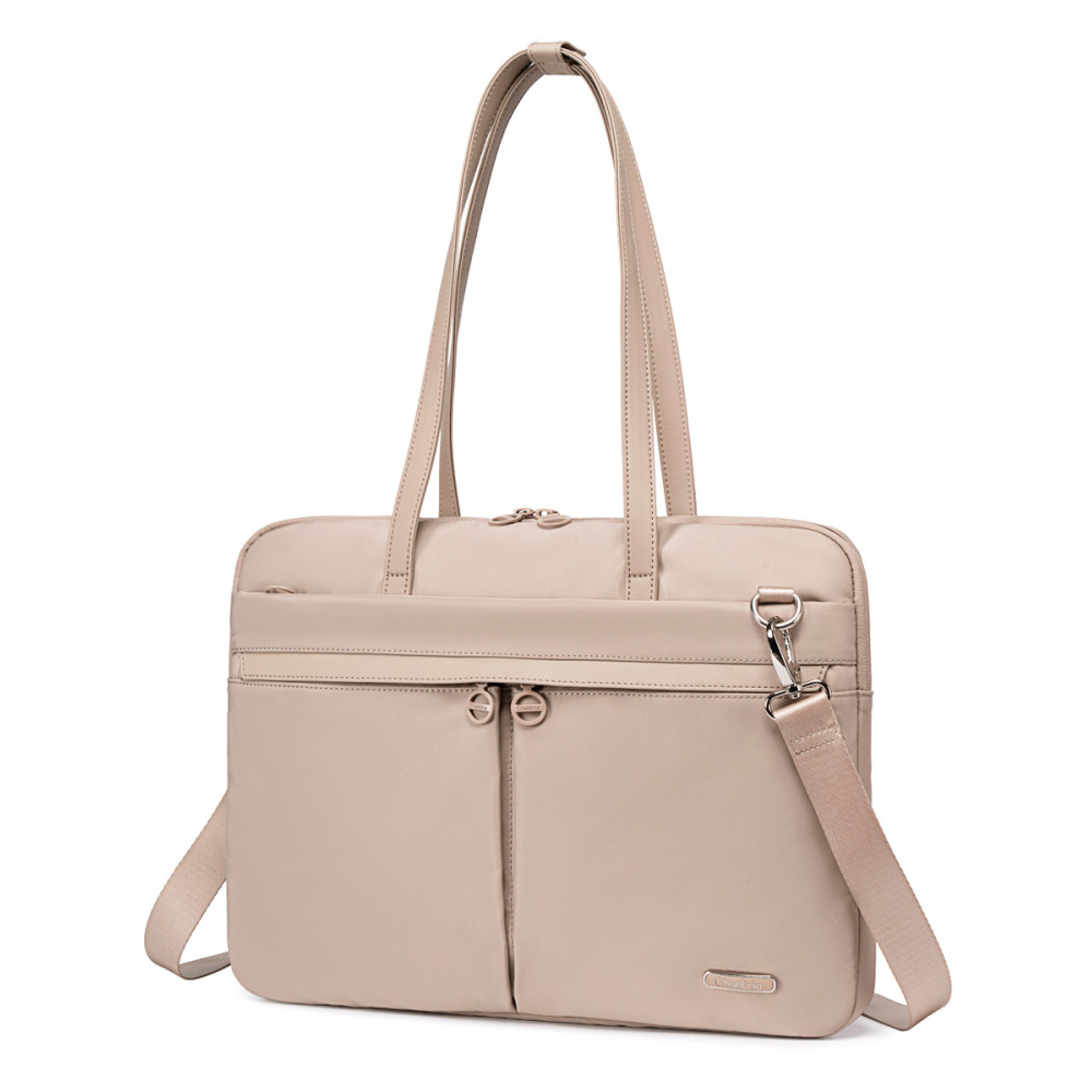 CHANTRIA γυναικεία τσάντα ώμου CB00773 για laptop 15.6", 4L, χακί