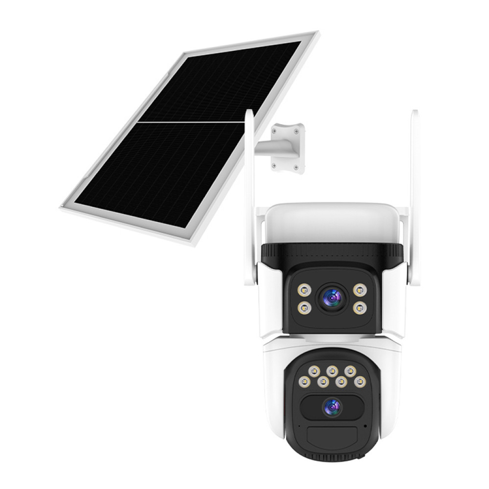 VSTARCAM smart ηλιακή κάμερα CB621DR, dual lens, 3MP, WiFi, SD, PTZ, IP66