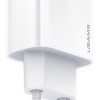 USAMS φορτιστής τοίχου US-CC118, 1x type-C, PD3.0 20W 3A, λευκός