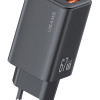 USAMS φορτιστής τοίχου CC265, USB & 2x USB-C, 67W, GaN, μαύρος