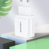 USAMS φορτιστής τοίχου T24 US-CC090, 2x USB, 2.1A, λευκός