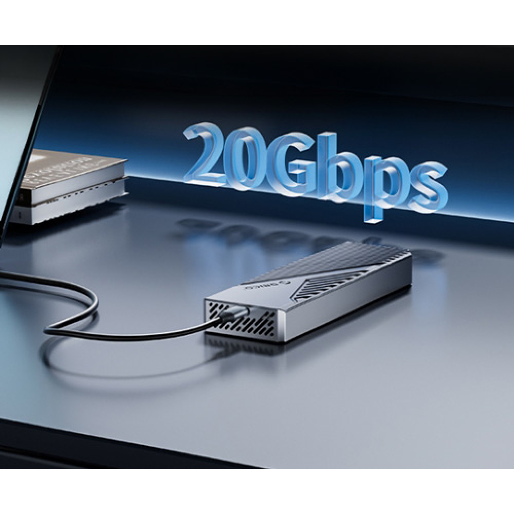ORICO θήκη για M.2 NVME SSD CNM2-G20, 20Gbps, γκρι