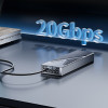 ORICO θήκη για M.2 NVME SSD CNM2-G20, 20Gbps, γκρι