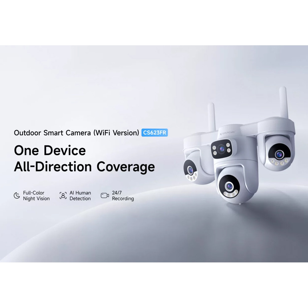 VSTARCAM smart κάμερα CS623FR, four-lens, 2MP, WiFi, PTZ, SD, IP66
