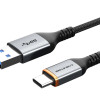 CABLETIME καλώδιο USB-C σε USB CT-AMCMG1, 3A, 5Gbps, 1m, μαύρο