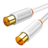 CABLETIME καλώδιο κεραίας CT-AV101-02, 75 Ohm, 1m, λευκό