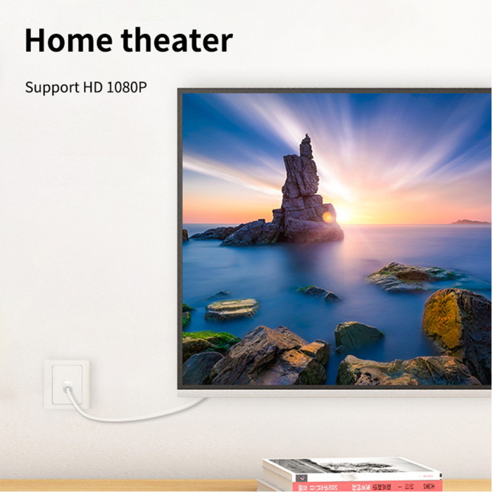 CABLETIME καλώδιο κεραίας CT-AV101-10, γωνιακό, 75 Ohm, 2m, λευκό