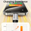 CABLETIME καλώδιο USB-C CT-CM240-ZSO2, 240W, 480Mbps, 2m, πορτοκαλί