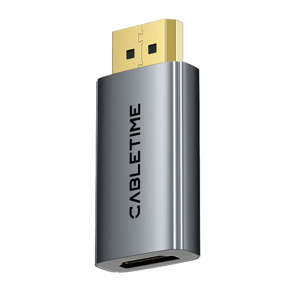 CABLETIME αντάπτορας DisplayPort σε HDMI CT-DMHF4K-AG3, 4K/30Hz, γκρι