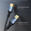 CABLETIME καλώδιο DisplayPort 2.1 CT-DP16K, VESA Certified, 16K/60Hz, 80 Gbps, 2m, μαύρο