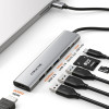 CABLETIME docking station CT-HBP2-AG7, 7 θυρών, USB-C, 4K, 100W, γκρι
