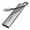 CABLETIME docking station CT-HBP2-AG7, 7 θυρών, USB-C, 4K, 100W, γκρι