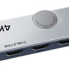 CABLETIME HDMI switch CT-HS4K2-AG, 2 σε 1, 4K/60Hz, bi-directional, γκρι