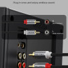 CABLETIME καλώδιο ήχου 2x RCA σε 2x RCA CT-RCA, 2m, μαύρο